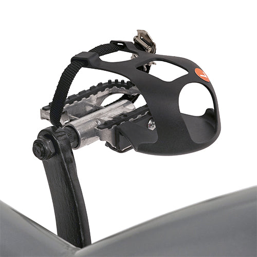 CLIP-IN/CAGED PEDALS | Lock in and feel the momentum of your machine with foot cage pedals. Use the clip-in pedals with compatible shoes to clip and attach your feet to the pedals or the built-in toe cages for ultimate stability.