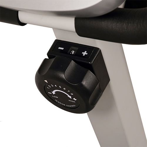 8-LEVEL ADJUSTABLE RESISTANCE | We’ve designed this stationary bike to give you control over your cardiovascular intensity. Adjust the magnetic dial to cycle through 8-levels of resistance. It’s easy when you need it, hard when you want it.