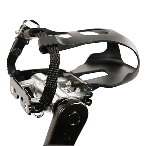 CLIP-IN/CAGED PEDALS | Placement is essential to any biking workout! Ensure your feet are secured correctly with Sunny Health and Fitness's added foot cage feature. Avoid foot slippage at increased levels of speed and intensity!