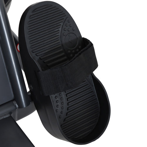 ADJUSTABLE FOOT STRAPS | Non-slip foot pedals with durable nylon Velcro straps keep feet secure. Footpads pivot to allow more freedom of the foot and ankle to ensure optimal rowing mechanics.