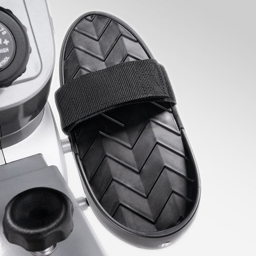 NON-SLIP PEDAL W/ ADJUSTABLE STRAP | Non-slip foot pedals will accommodate all sizes, foot straps keep your feet saddled in so you can focus on the workout.