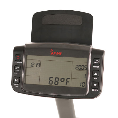 PERFORMANCE MONITOR | Monitor with swivel feature tracks time, distance, strokes, total strokes, SPM (strokes per min), time/500m, calories, pulse, calendar, temperature & clock.