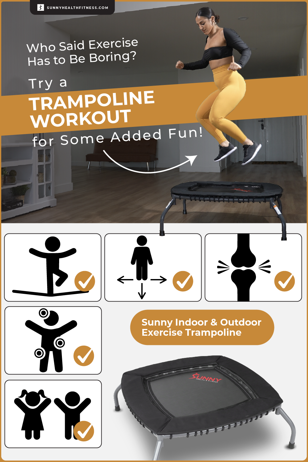 Trampoline Workout Infographic