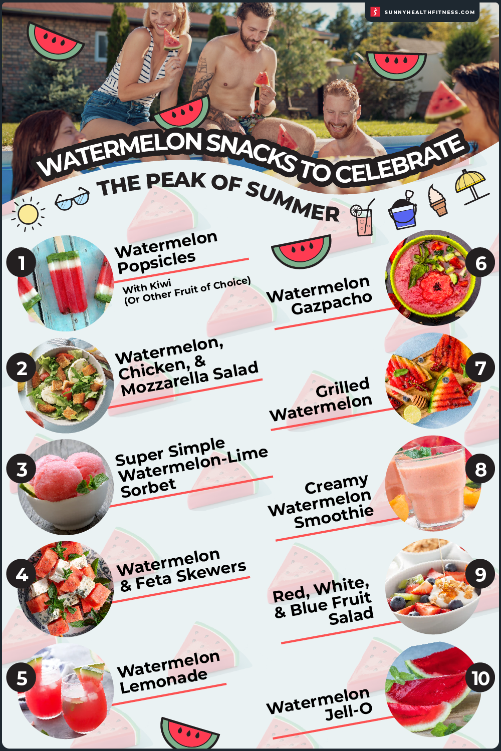 Watermelon Snacks Infographic