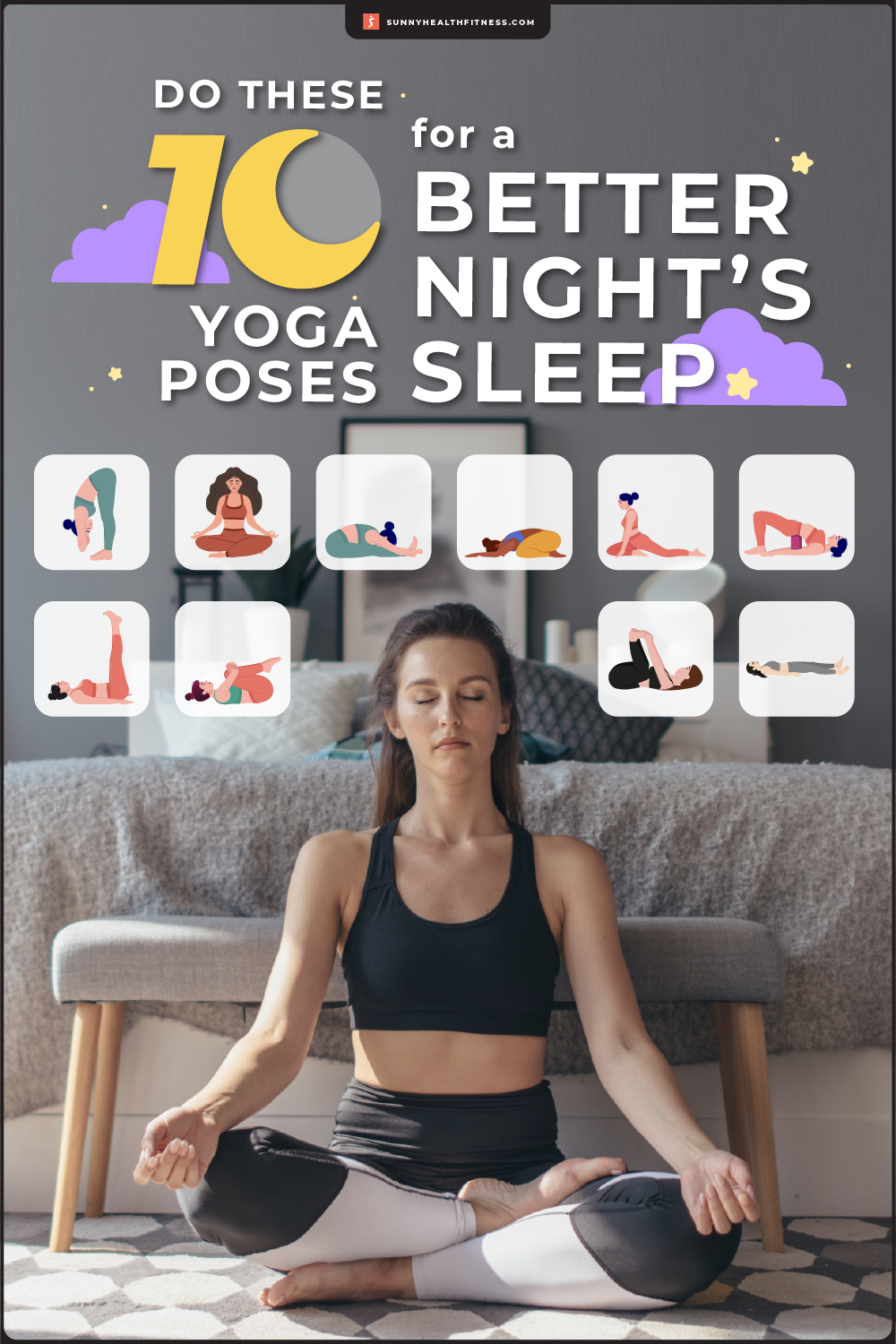 Sleep Yoga: Poses, Breathwork, and Meditation for Better Sleep