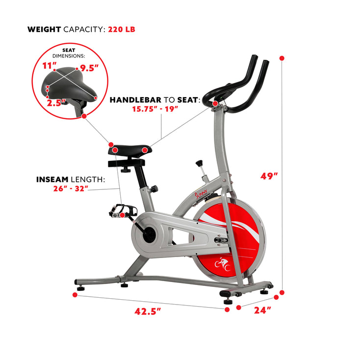 sunny health bike