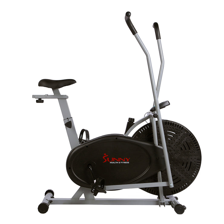 sunny health and fitness recumbent bike with arm exerciser