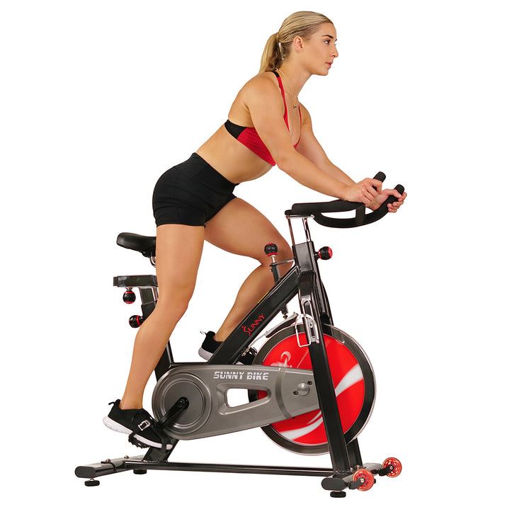 chain drive indoor cycling trainer exercise bike