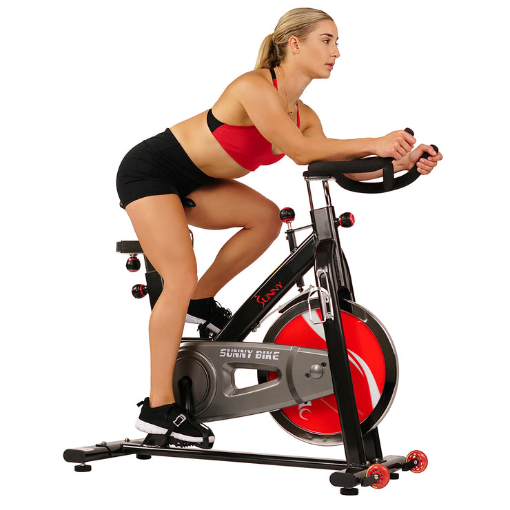 chain drive indoor cycling trainer exercise bike