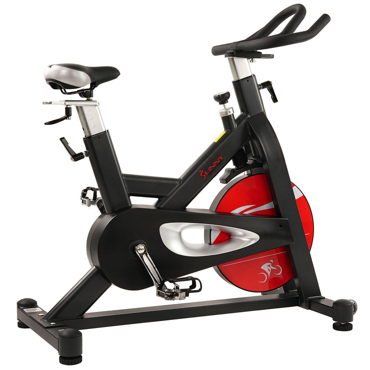 sunny health & fitness magnetic belt drive indoor cycling bike