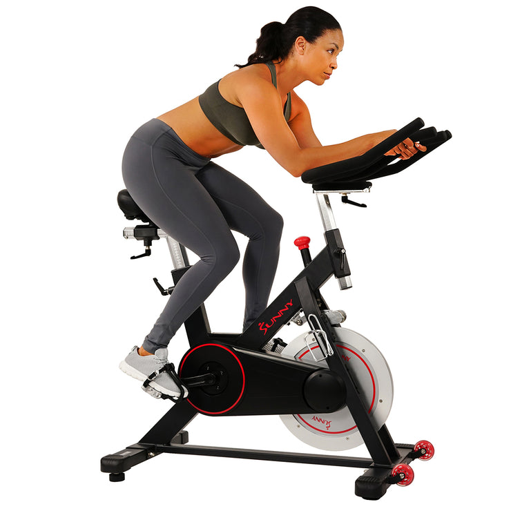 magnetic belt drive indoor cycling bike