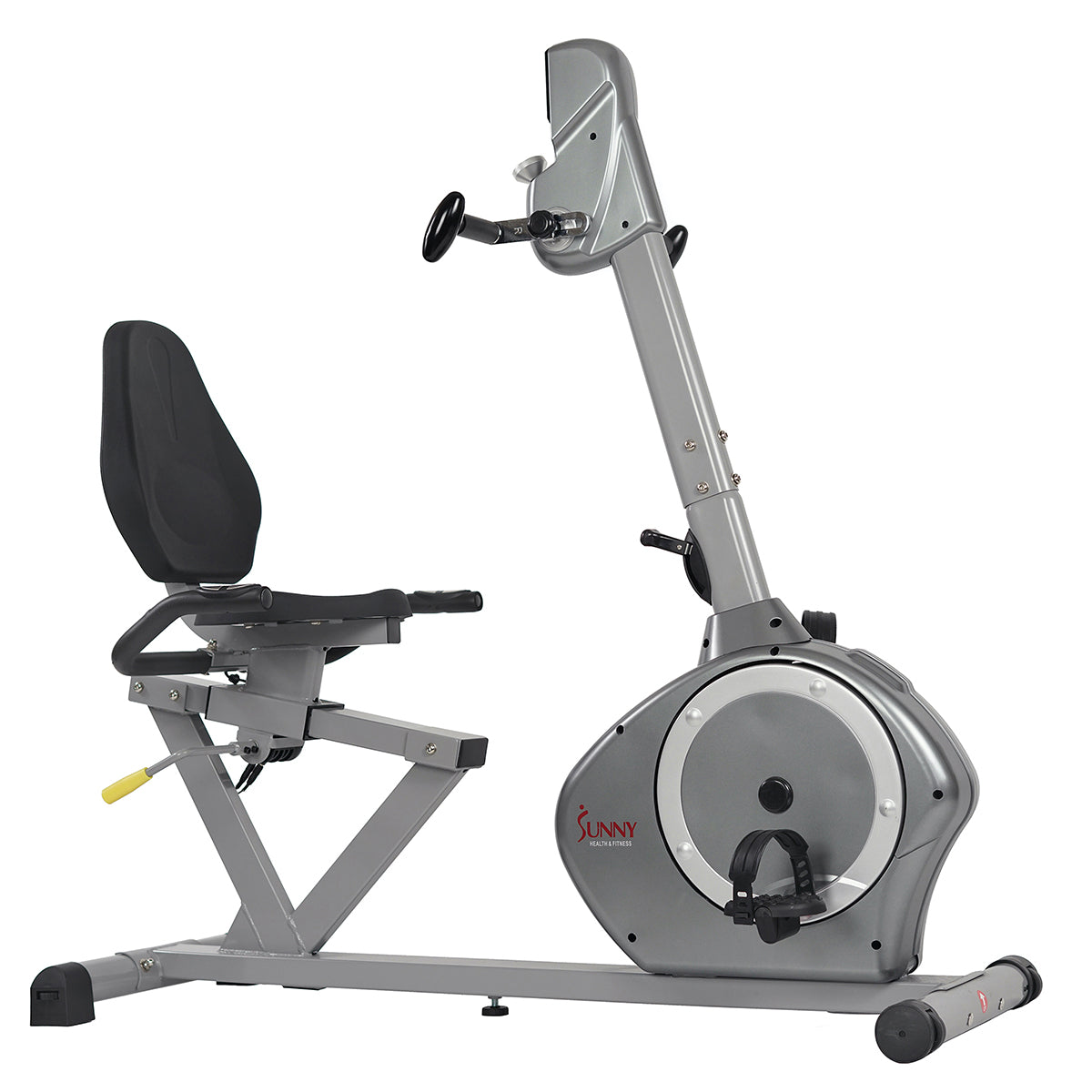 sunny health & fitness magnetic recumbent exercise bike