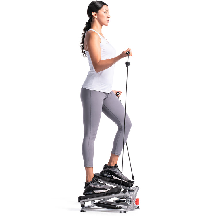 procent piano Zinloos Advanced Total Body Fitness Twisting Stair Stepper w/ Resistance Bands
