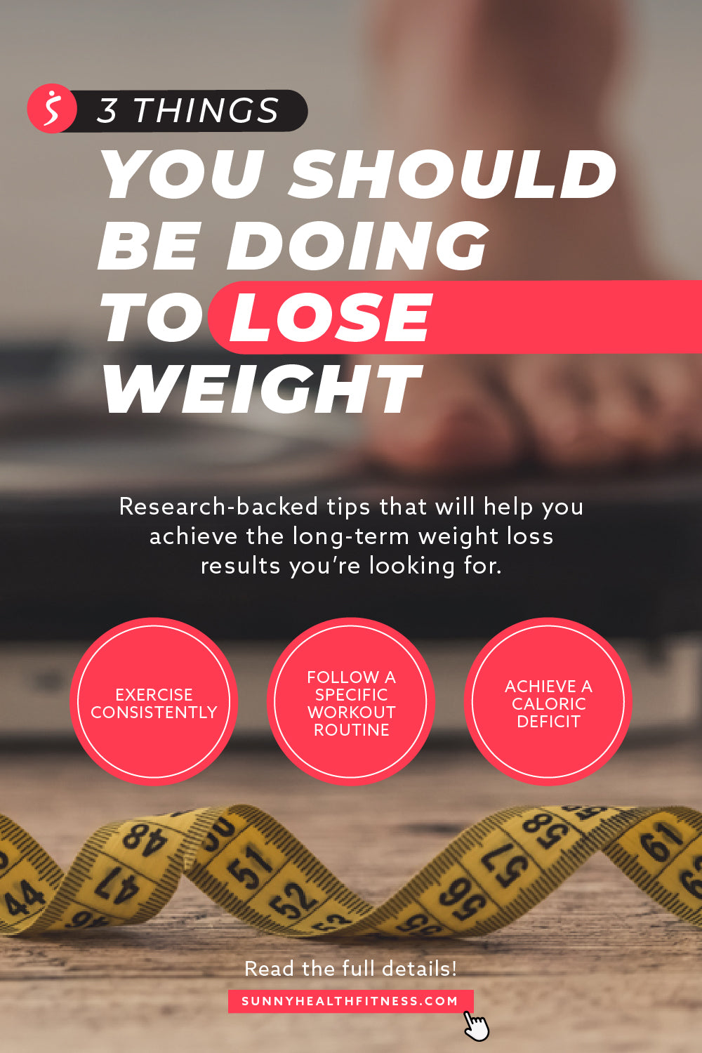 3 Things to Lose Weight Infographic