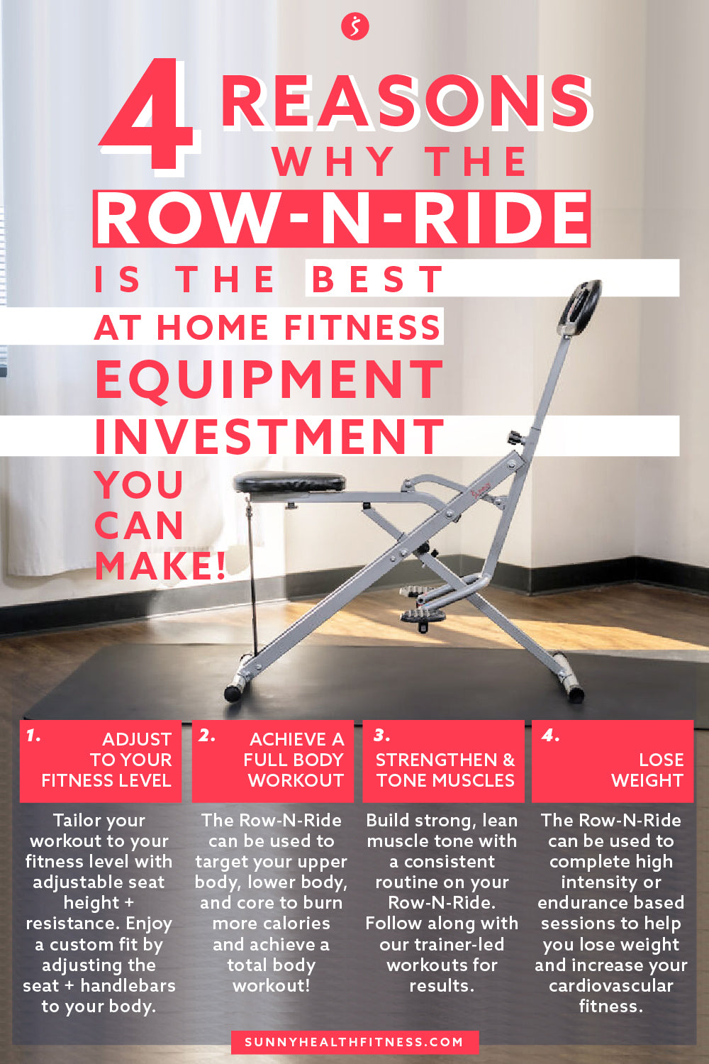 est At Home Fitness Equipment Investment Row-N-Ride Infographic