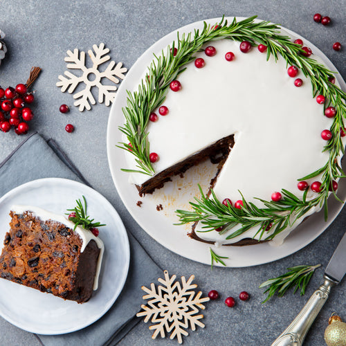 holiday decorated cake