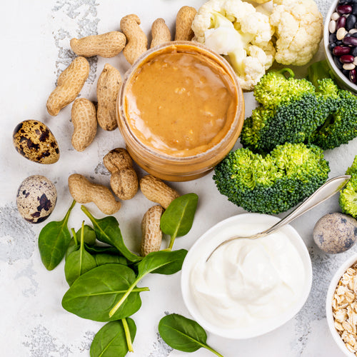 vegetables and peanut sauce