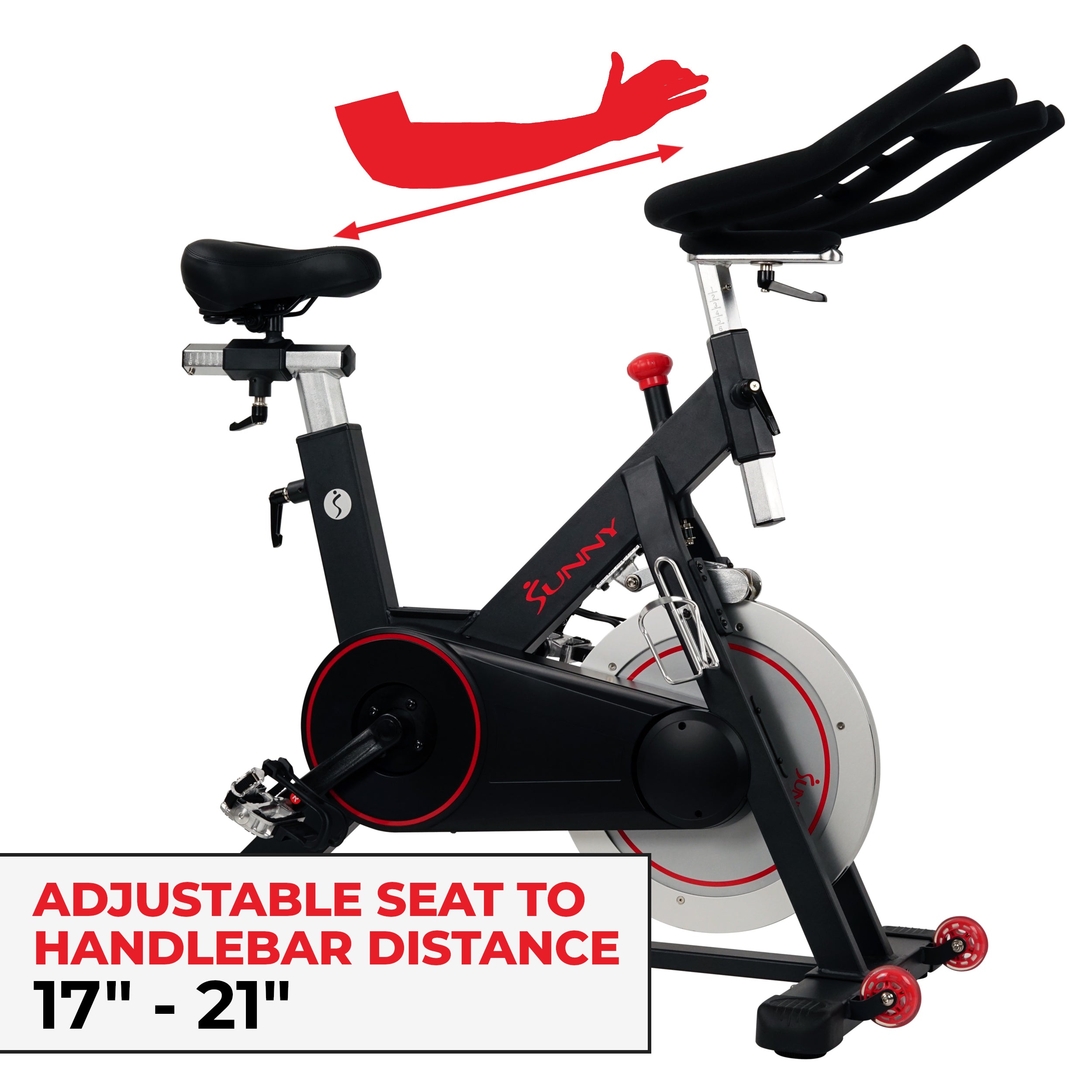 sunny health & fitness belt drive pro indoor cycling bike