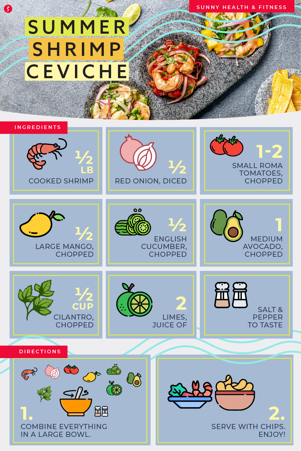 Summer Shrimp Ceviche Infographic