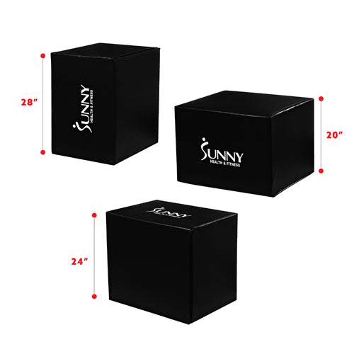 sunny-health-fitness-accessories-3-in-1-foam-plyo-box-No.072-Adjustable-Size