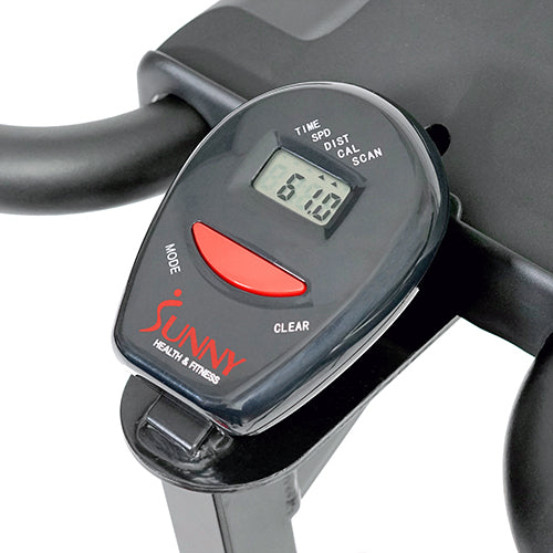 sunny-health-fitness-bikes-belt-drive-indoor-cycling-bike-lcd-monitor-SF-B1423-monitor