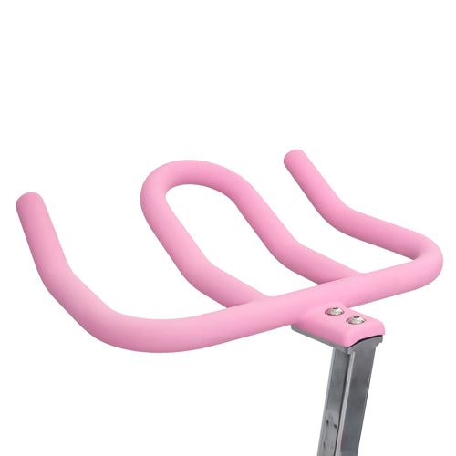 sunny-health-fitness-bikes-pink-belt-drive-premium-indoor-cycling-trainer-P8150-handlbars