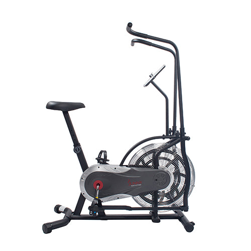 sunny-health-fitness-bikes-zephyr-air-bike-fan-exercise-bike-unlimited-resistance-adjustable-handlebars-SF-B2715-dualbeltchaindrive