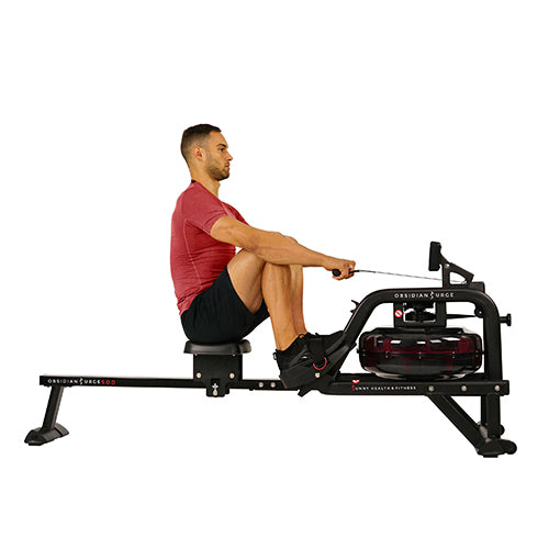 sunny-health-fitness-rowers-obsidian-surge-water-rowing-machine-rower-LCD-monitor-SF-RW5713-highweightcapactiy