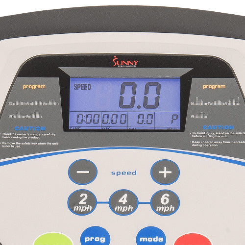 sunny-health-fitness-treadmills-electric-treadmill-9-programs-manual-incline-easy-handrail-controls-preset-button-speeds-SF-T7603-monitor