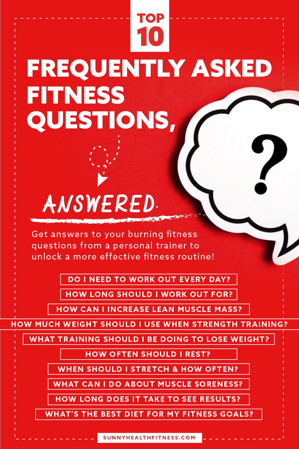 Top 10 Frequently Asked Fitness Questions, Answered