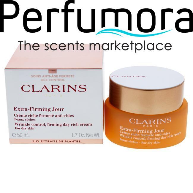 Extra-Firming Day Wrinkle Control Firming Rich Cream - Dry Skin by Clarins for Unisex - 1.7 oz Cream