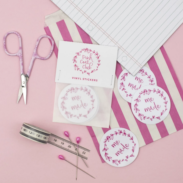 Pink Coat Club - SEWING INJURY Sticker Pink – Maker's Fabric