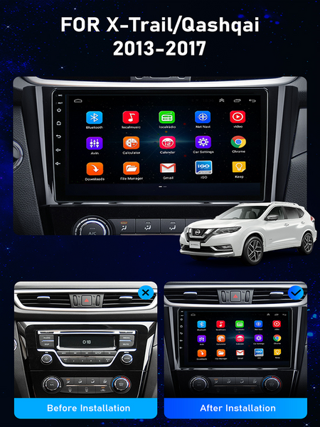 Nissan Xtrail, Qashqai Android headunit