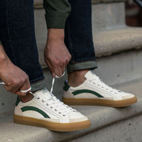 Men's Saga One Gum Sole Sneaker In Green - Nothing New®