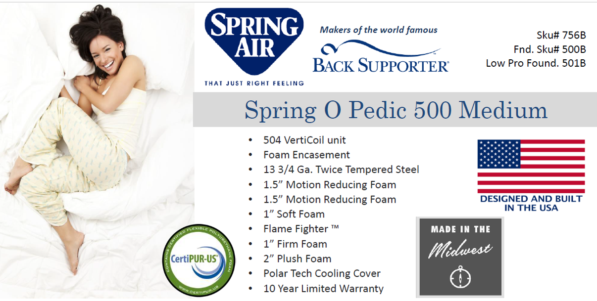 spring-o-pedic mattress price