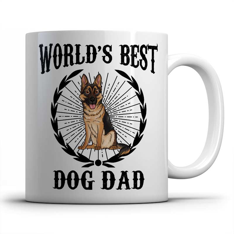 german shepherd dad mug