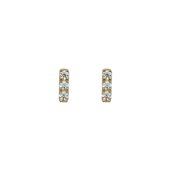 Moissanite Bar Earrings