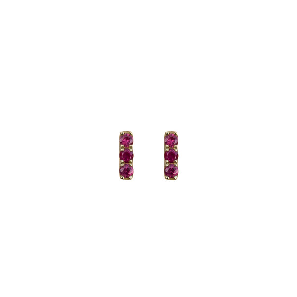 Ruby Bar Earrings