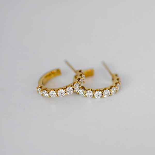 Moissanite Hoops