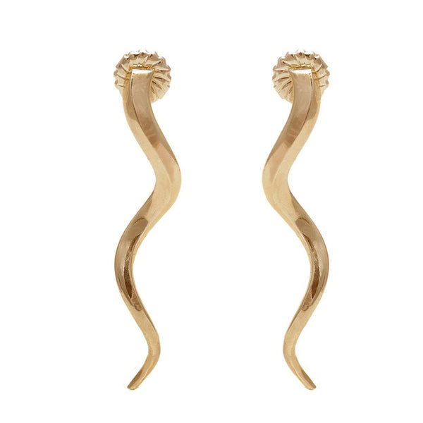 Kudu Earrings Yellow Gold