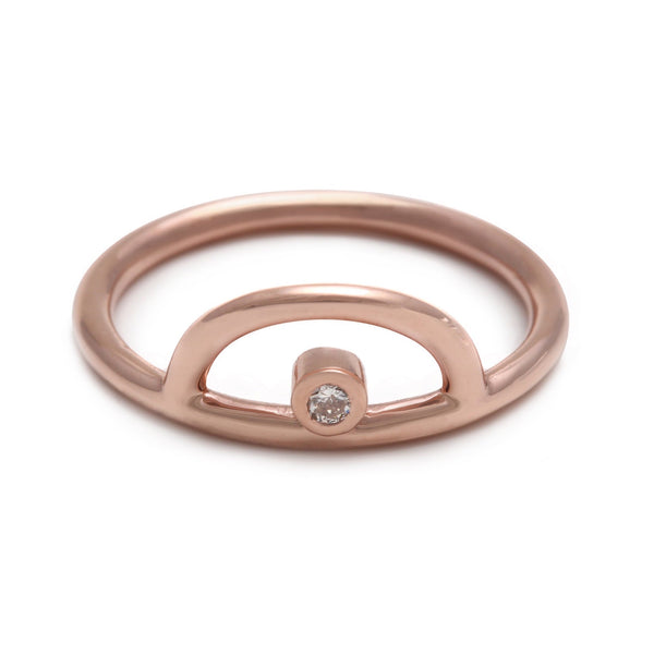 Rainbow Rose Gold Ring