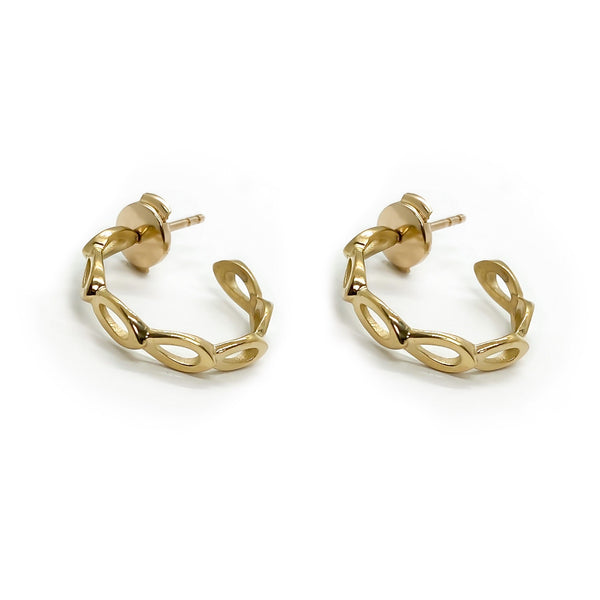 Petal Earrings Yellow Gold