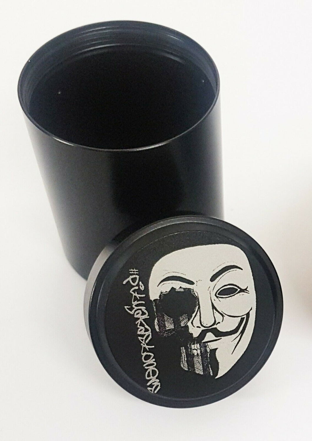 Custom Engraved Stash Pot Black - With Your Logo/Image/Text