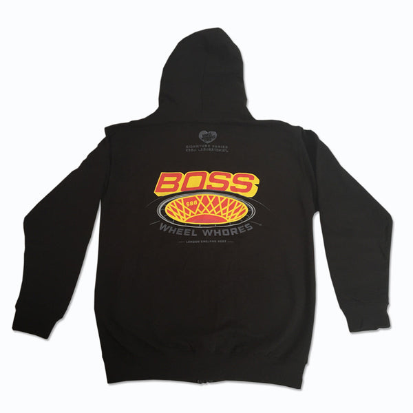Like A Boss (Zip-up Hoodie) Red/Yellow – Wheel Whores