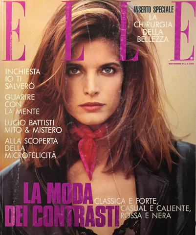 ELLE Italia Magazine November 1990 STEPHANIE SEYMOUR Tully Jansen CARM