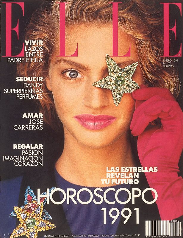 ELLE Spain Magazine January 1991 MICHAELA BERCU Monica Bellucci OLIVIE