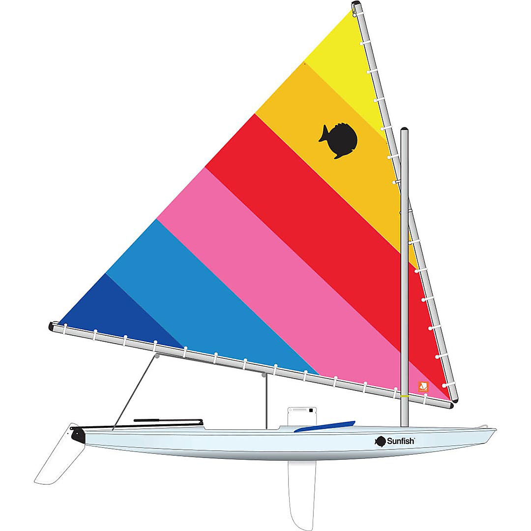 sunfish laser sailboat dimensions