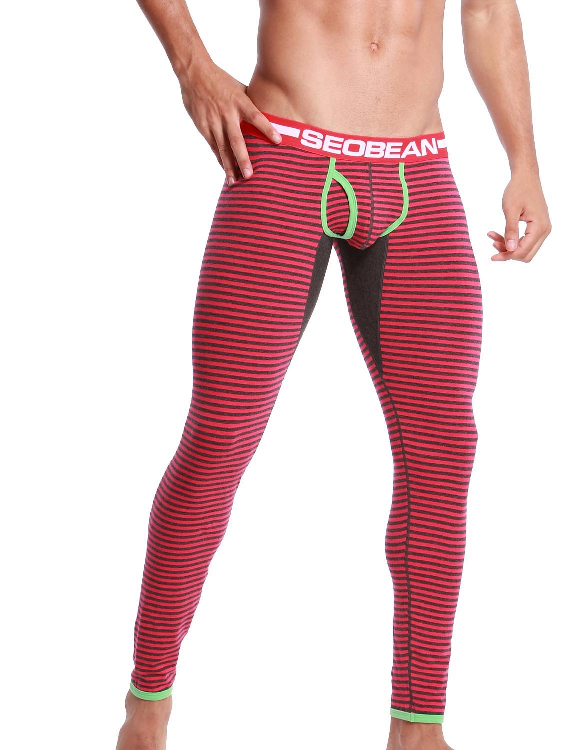 SEOBEAN Mens Sexy Low Rise Long Underwear Stripe Long John 50407 – SEOBEAN®