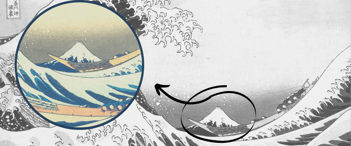 La Grande Vague de Kanagawa II de Katsushika Hokusai en poster, tableau sur  toile et plus