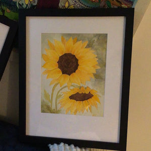 Sun Flower Original Water color- Keli Groenfeldt